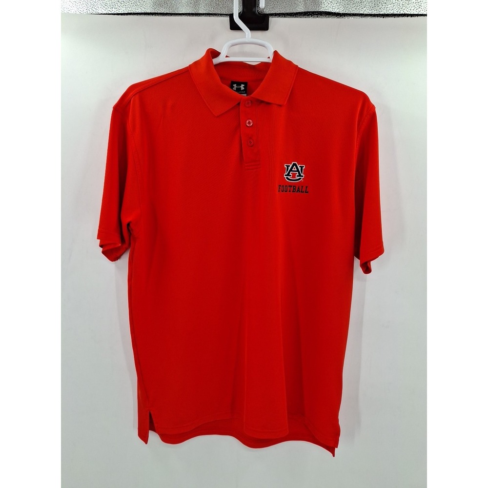 Under Armour Men's Large Auburn‎ University Football Orange Polo Shirt